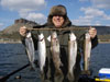 Trout from Lake Tulloch in winter